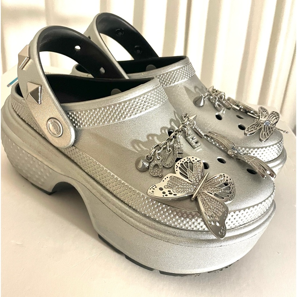 Crocs Stomp Clog Metallic Silver l. - Picture 5 of 17